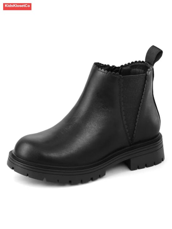 Other - Girls Chelsea Ankle Boots Side Zipper Slip-Resistant Pull Tab Kids Boots